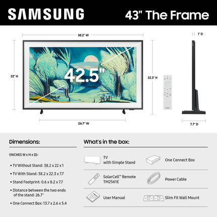 Samsung 55-Inch The Frame LS03F 4K QLED Smart TV (2025)