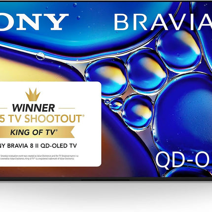 Sony 55-Inch BRAVIA 8 II QD OLED 4K HDR Google TV (K-55XR80M2)