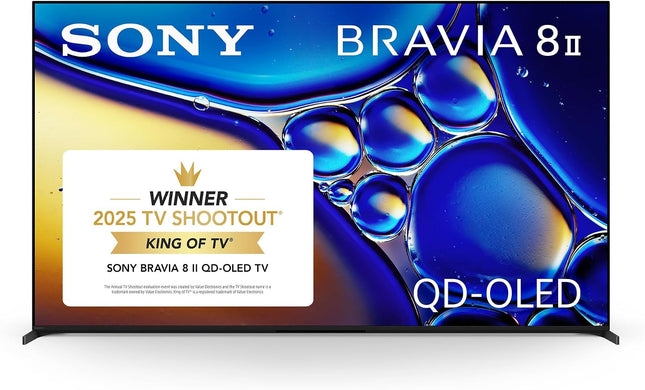 Sony 55-Inch BRAVIA 8 II QD OLED 4K HDR Google TV (K-55XR80M2)
