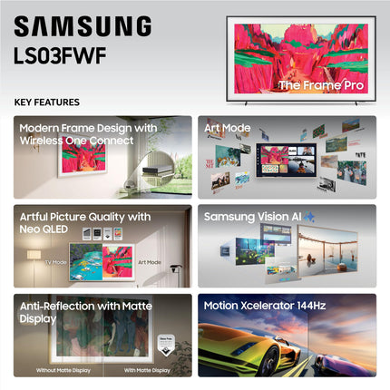 Samsung 55-Inch The Frame LS03F 4K QLED Smart TV (2025)