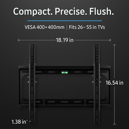 TV Wall Mount Tilt Dual Arm TV Mount Brackets Maximum VESA 400x400mm For 26-55in TVs