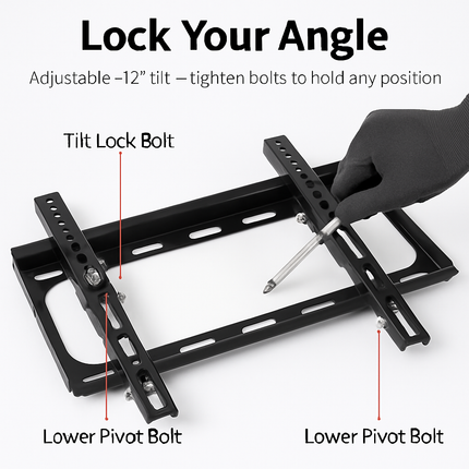 TV Wall Mount Tilt Dual Arm TV Mount Brackets Maximum VESA 400x400mm For 26-55in TVs