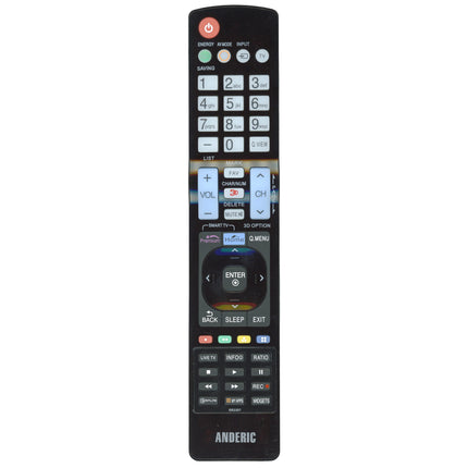 Anderic RR5501 Replacement TV Remote Control for LG AKB74115501 and Others